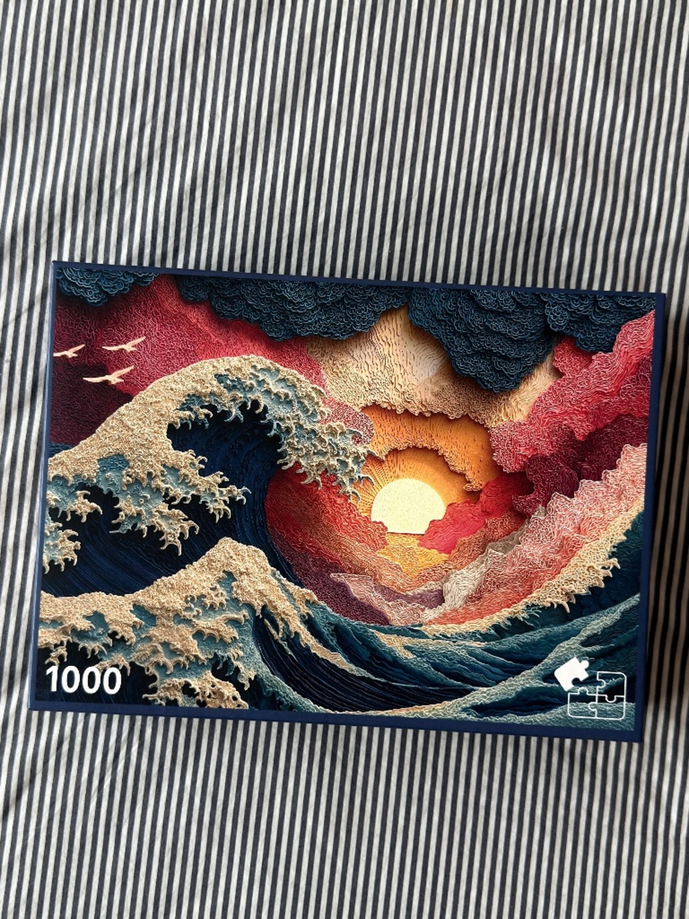 1000 piece jigsaw puzzle "Great Wave" by Final Piece Puzzles